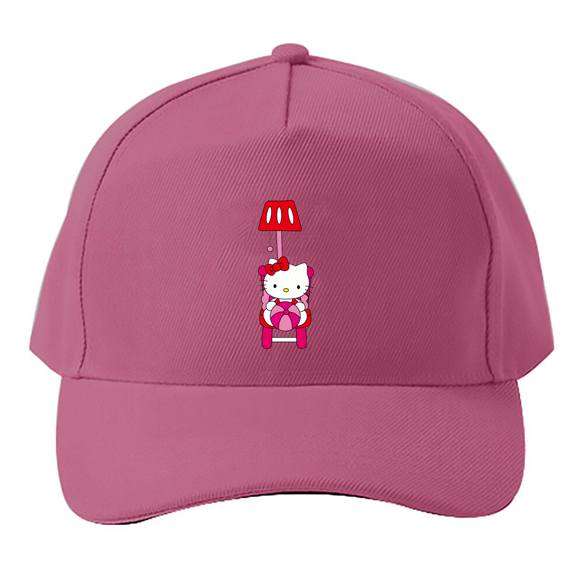 （画像用） Hello Kitty ハローキティ ベースボールキャップ 綿100％ 男女兼用 帽子 スポーツ